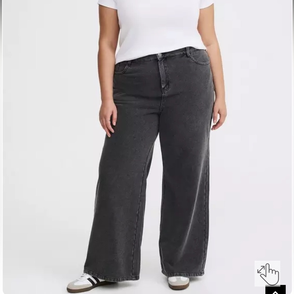 Torrid sz 16R High-Rise Wide Leg French Terry Jeans NWT BNWT